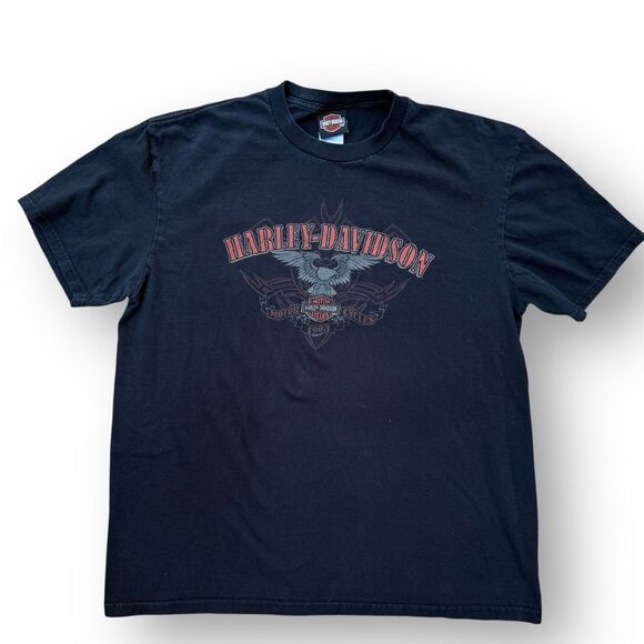 Vintage 2009 Harley Davidson Skagit Tee Black Size XL - Picture 2 of 10